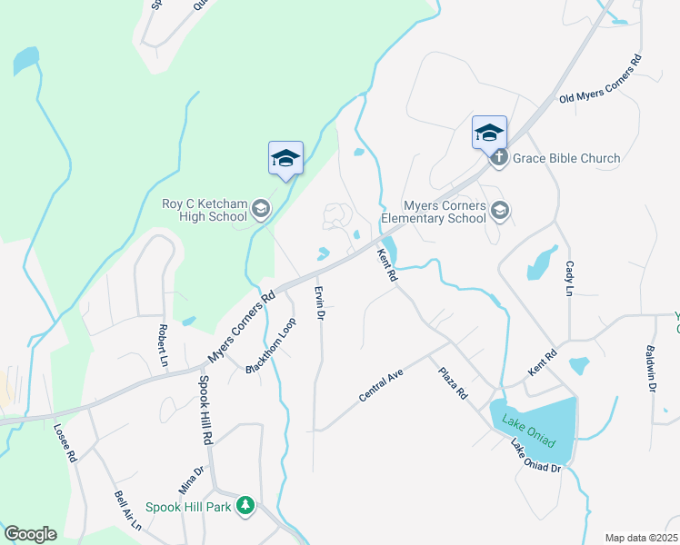 map of restaurants, bars, coffee shops, grocery stores, and more near 122 Myers Corners Road in Wappingers Falls