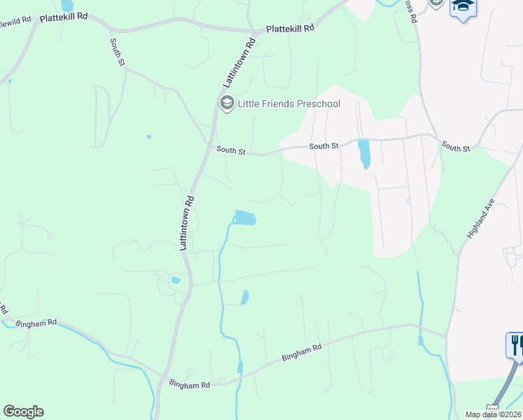map of restaurants, bars, coffee shops, grocery stores, and more near 31 Briarwood Ln in Marlboro