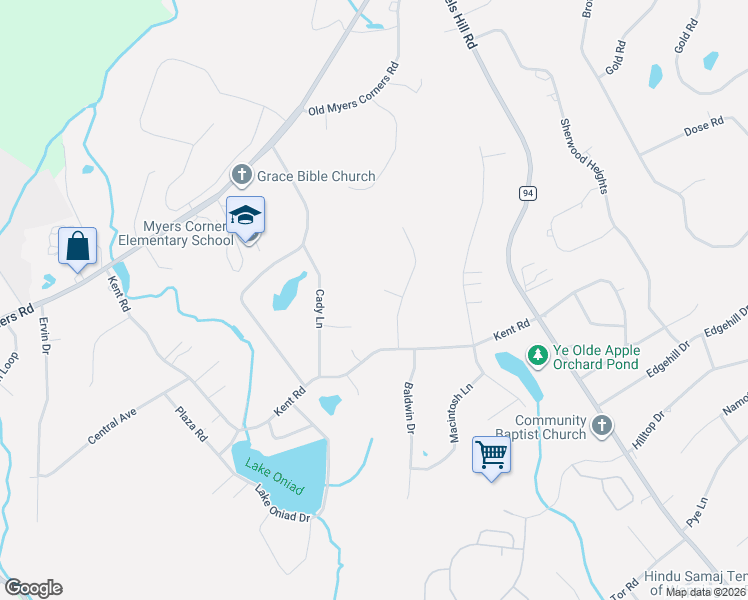 map of restaurants, bars, coffee shops, grocery stores, and more near 5 Russett Lane in Wappingers Falls