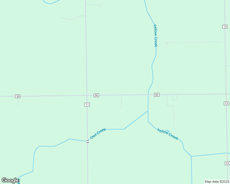 map of restaurants, bars, coffee shops, grocery stores, and more near 24843 County Road 30 in Goshen