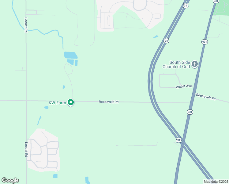 map of restaurants, bars, coffee shops, grocery stores, and more near 20929 Roosevelt Road in South Bend