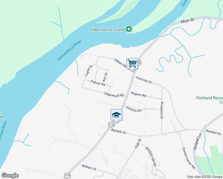 map of restaurants, bars, coffee shops, grocery stores, and more near 3 Hale Road in Portland