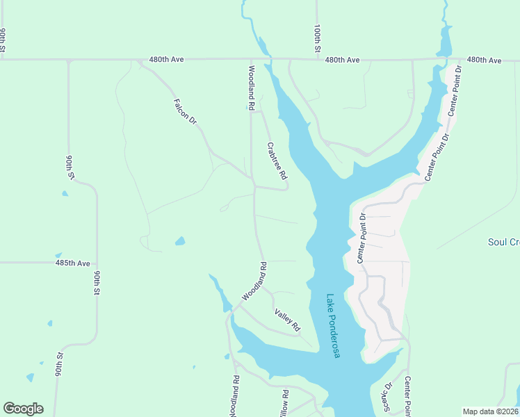 map of restaurants, bars, coffee shops, grocery stores, and more near Woodland Rd in Montezuma