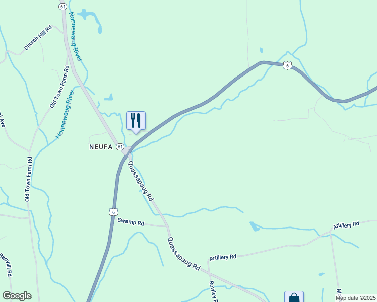 map of restaurants, bars, coffee shops, grocery stores, and more near 1692 Main Street North in Woodbury