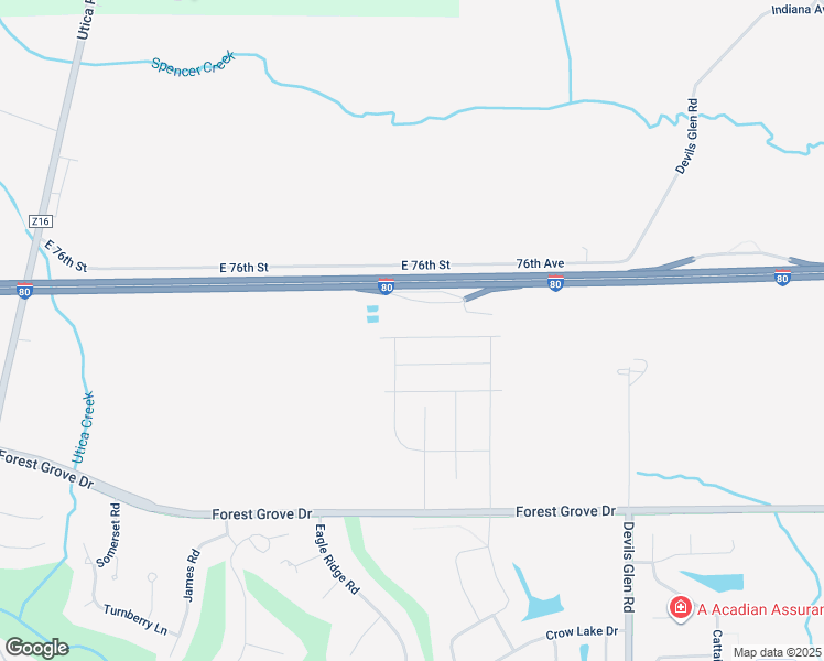 map of restaurants, bars, coffee shops, grocery stores, and more near Orchard Lane in Bettendorf