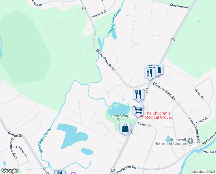 map of restaurants, bars, coffee shops, grocery stores, and more near 13 Cavelo Road in Hopewell Junction