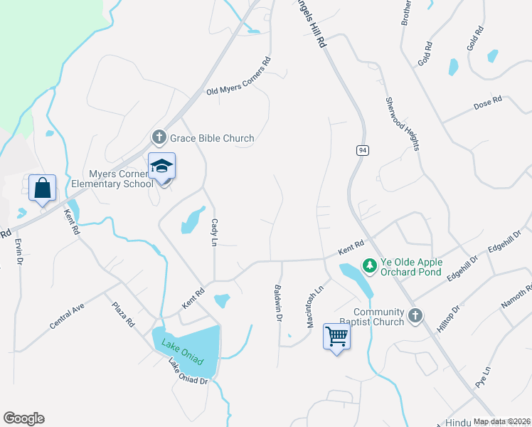 map of restaurants, bars, coffee shops, grocery stores, and more near 12 Pippin Lane in Wappingers Falls