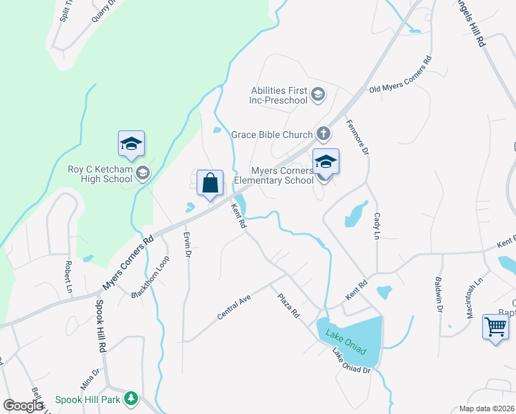 map of restaurants, bars, coffee shops, grocery stores, and more near 8 Schnabl Court in Wappingers Falls
