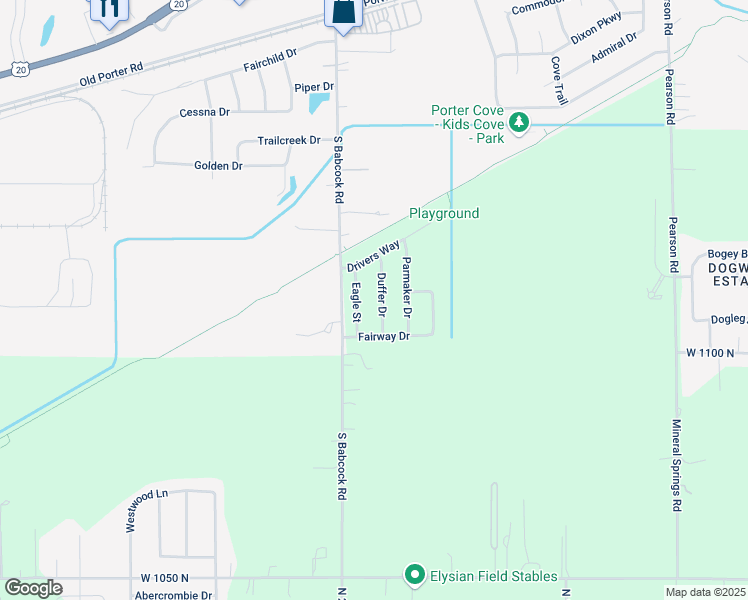 map of restaurants, bars, coffee shops, grocery stores, and more near 1541-1561 Duffer Drive in Chesterton