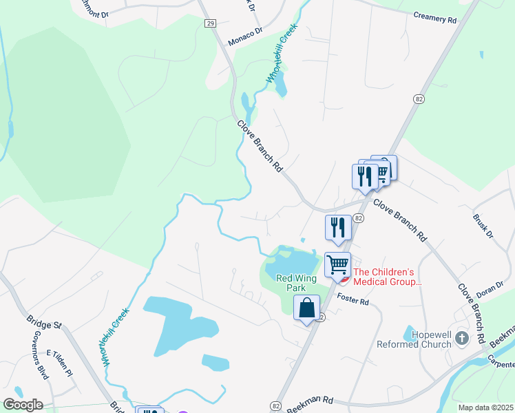 map of restaurants, bars, coffee shops, grocery stores, and more near 13 Cavelo Road in Hopewell Junction
