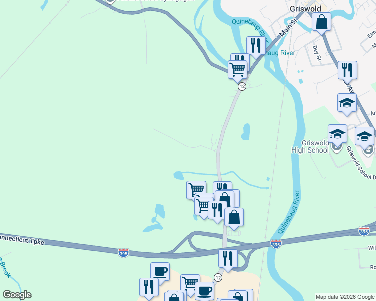 map of restaurants, bars, coffee shops, grocery stores, and more near 15 Lee Road in Lisbon