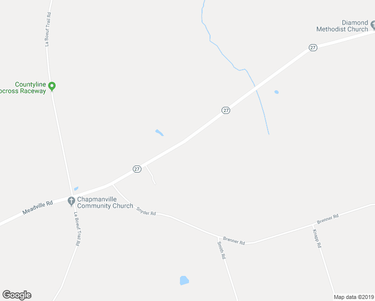 map of restaurants, bars, coffee shops, grocery stores, and more near 584 Meadville Road in Titusville