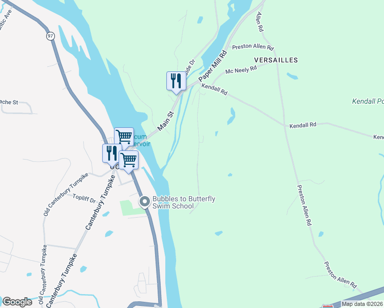 map of restaurants, bars, coffee shops, grocery stores, and more near 31 Versailles Road in Lisbon