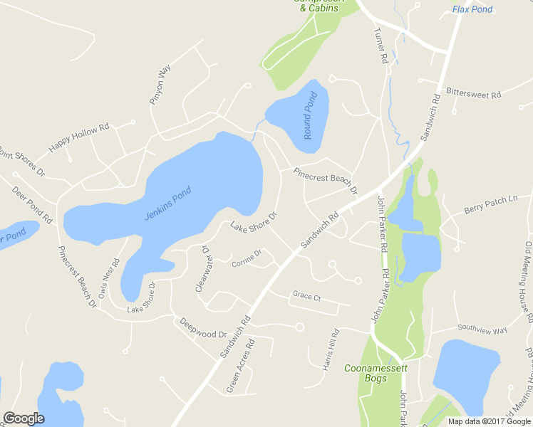 map of restaurants, bars, coffee shops, grocery stores, and more near 73 Lake Shore Drive in Falmouth