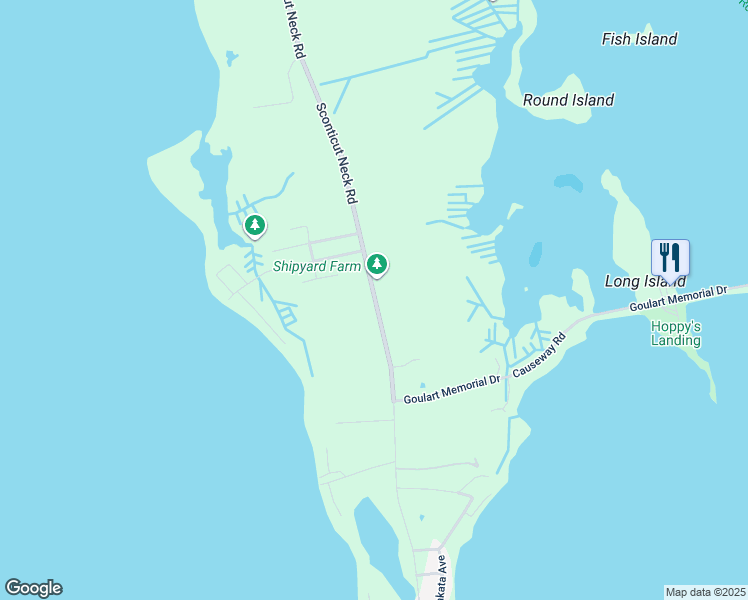 map of restaurants, bars, coffee shops, grocery stores, and more near 721 Sconticut Neck Road in Fairhaven