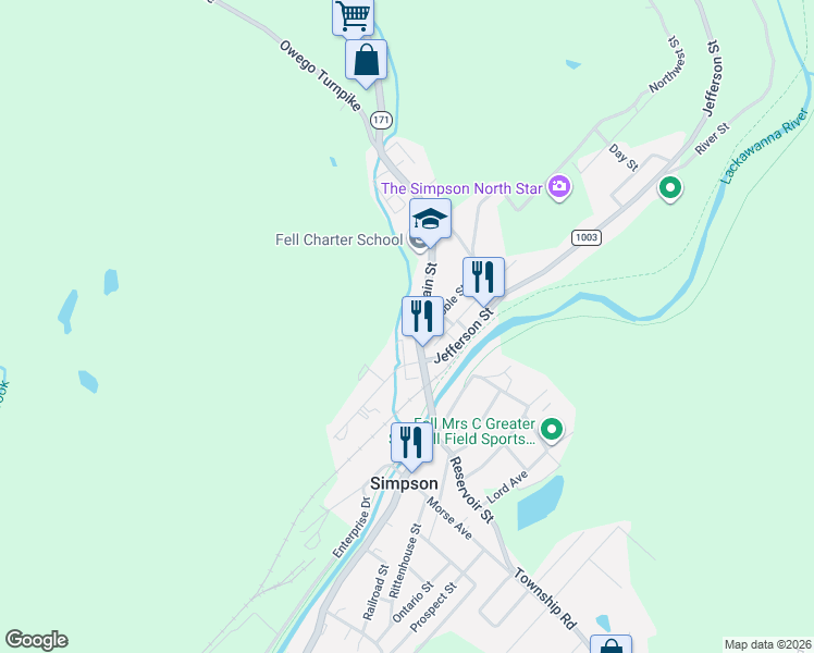 map of restaurants, bars, coffee shops, grocery stores, and more near 736-758 Main St in Carbondale
