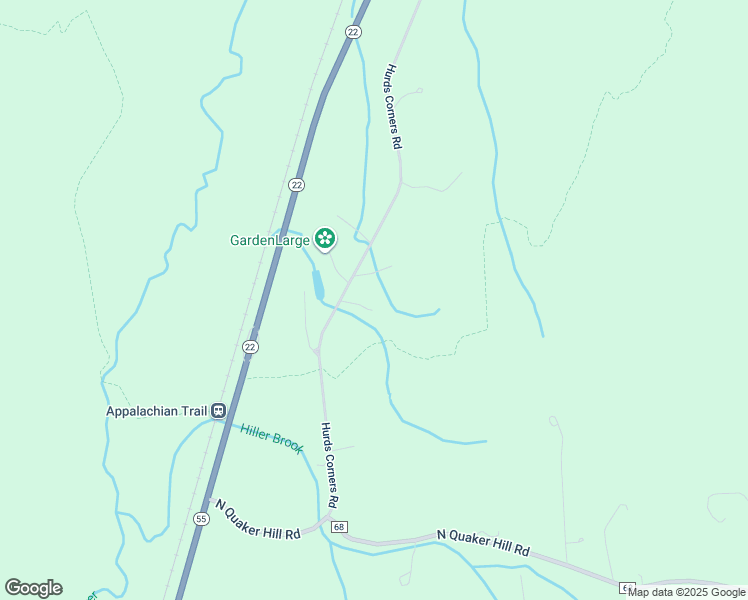 map of restaurants, bars, coffee shops, grocery stores, and more near 50 Hurds Corners Road in Pawling