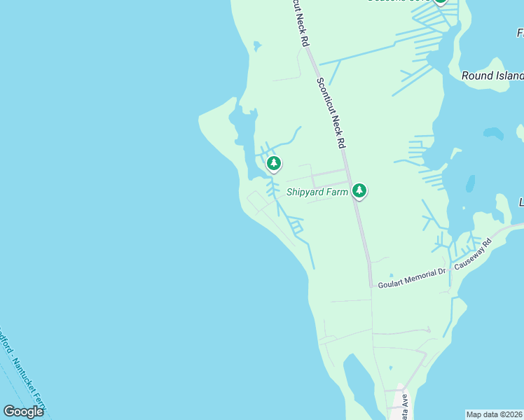 map of restaurants, bars, coffee shops, grocery stores, and more near 0 Monondach Avenue in Fairhaven