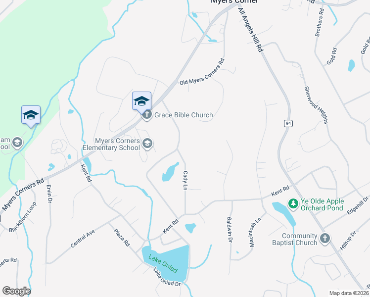 map of restaurants, bars, coffee shops, grocery stores, and more near 3 Cady Lane in Wappingers Falls