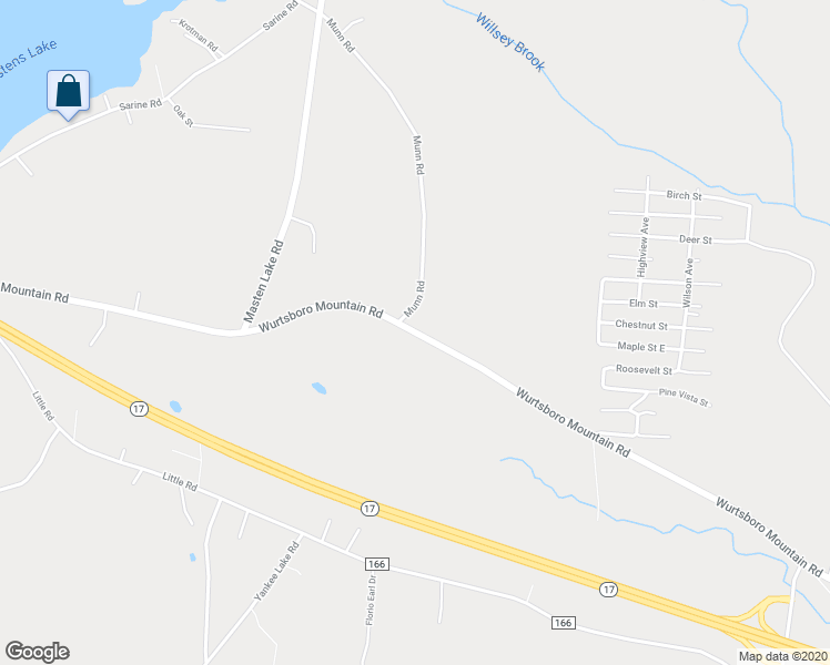 map of restaurants, bars, coffee shops, grocery stores, and more near 856 Wurtsboro Mountain Road in Wurtsboro