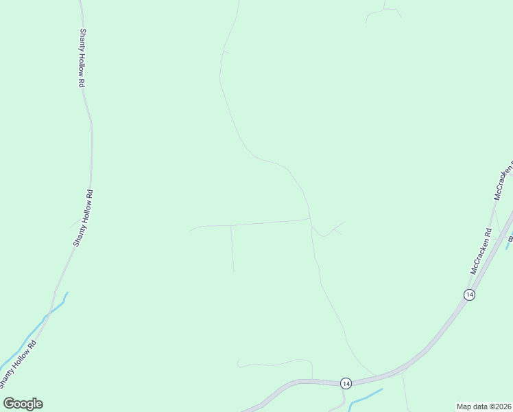 map of restaurants, bars, coffee shops, grocery stores, and more near Davey Road in Roaring Branch