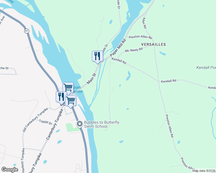 map of restaurants, bars, coffee shops, grocery stores, and more near 31 Versailles Road in Lisbon