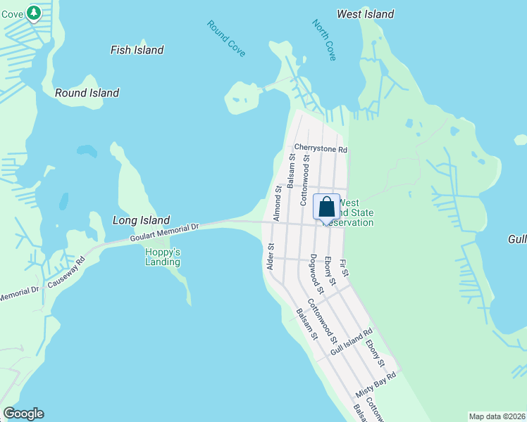 map of restaurants, bars, coffee shops, grocery stores, and more near 1 Goulart Memorial Drive in Fairhaven