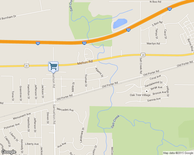 map of restaurants, bars, coffee shops, grocery stores, and more near 6936 Eisenhower Avenue in Portage