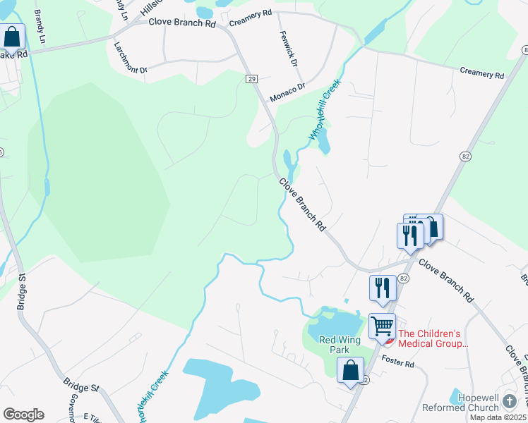 map of restaurants, bars, coffee shops, grocery stores, and more near 5 Blue Jay Boulevard in Hopewell Junction