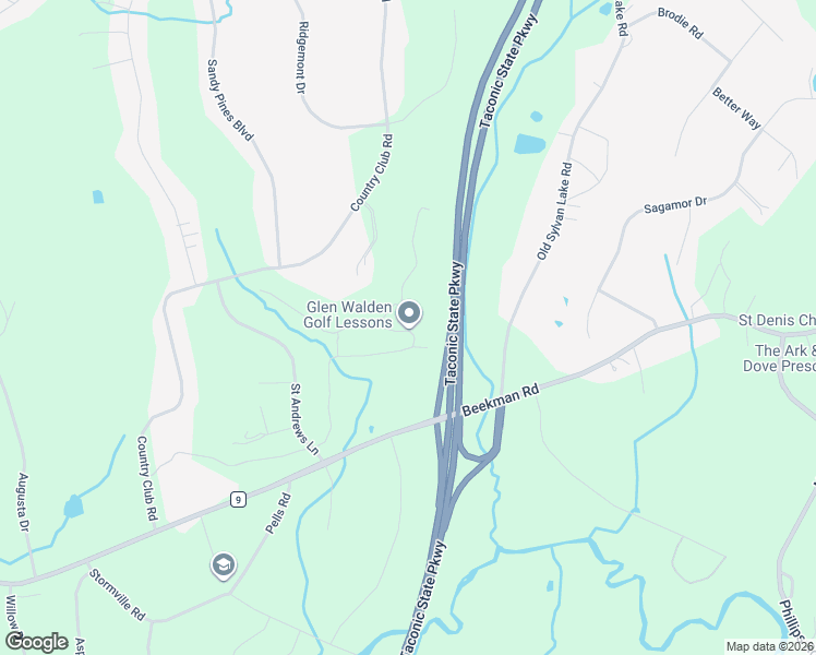 map of restaurants, bars, coffee shops, grocery stores, and more near 11 Country Club Road in Hopewell Junction