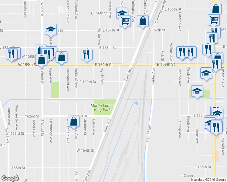 map of restaurants, bars, coffee shops, grocery stores, and more near 6029 Loomis Avenue in Chicago