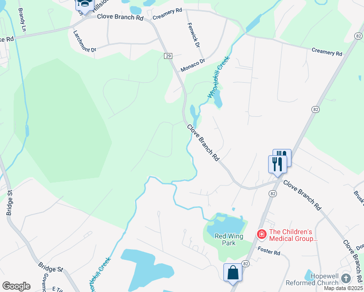 map of restaurants, bars, coffee shops, grocery stores, and more near 5 Blue Jay Boulevard in Hopewell Junction