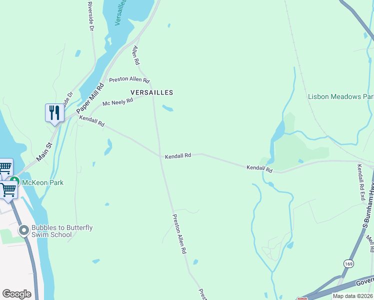 map of restaurants, bars, coffee shops, grocery stores, and more near 130 Kendall Road in Lisbon