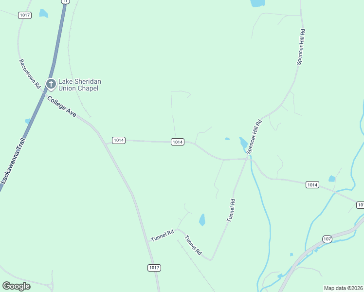 map of restaurants, bars, coffee shops, grocery stores, and more near State Route 1014 in Nicholson