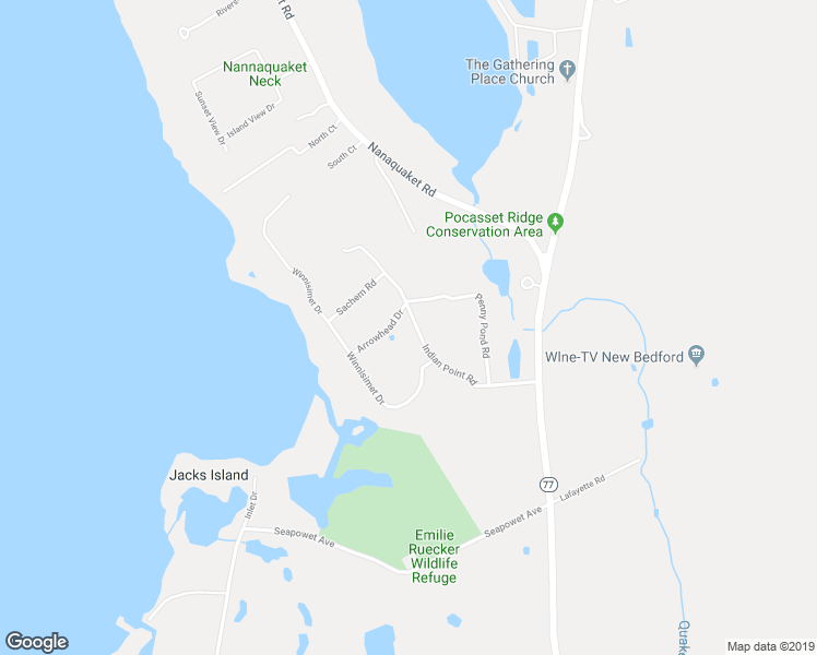 map of restaurants, bars, coffee shops, grocery stores, and more near 162 Indian Point Road in Tiverton