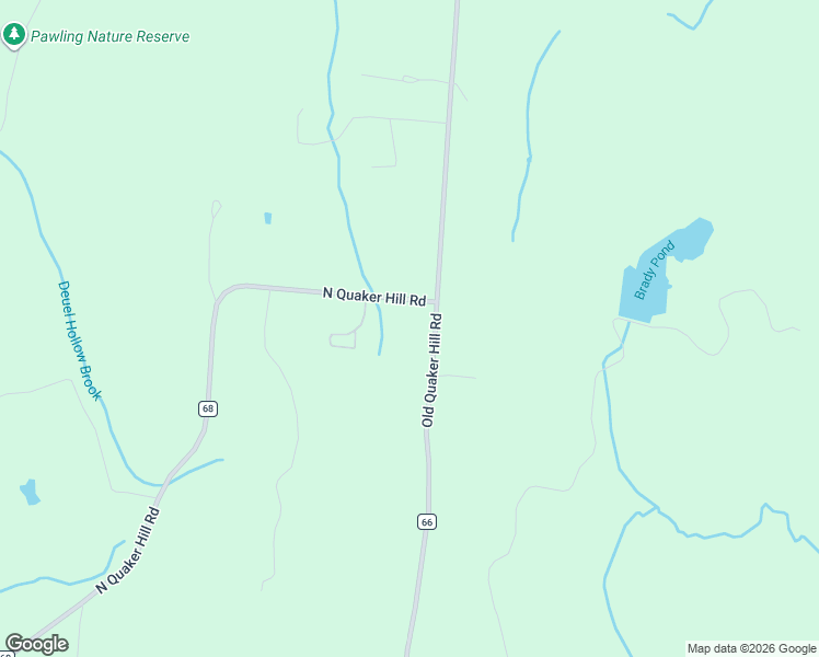map of restaurants, bars, coffee shops, grocery stores, and more near 603 North Quaker Hill Road in Pawling