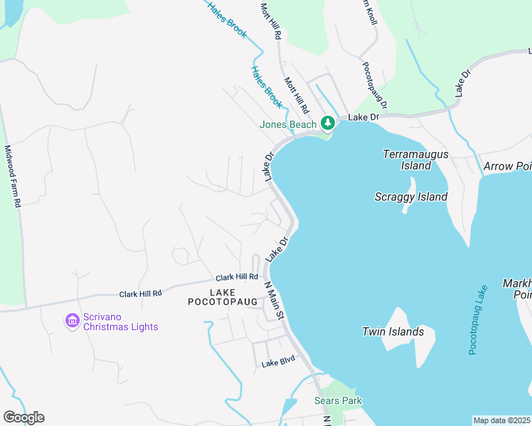 map of restaurants, bars, coffee shops, grocery stores, and more near 39 Lake Drive in East Hampton