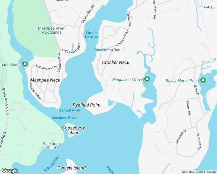 map of restaurants, bars, coffee shops, grocery stores, and more near 329 Clamshell Cove Road in Barnstable