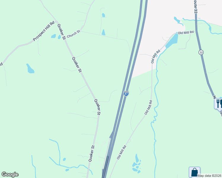 map of restaurants, bars, coffee shops, grocery stores, and more near 27 Dandelion Lane in Wallkill