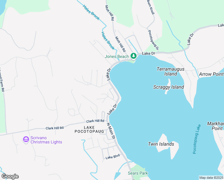 map of restaurants, bars, coffee shops, grocery stores, and more near 39 Lake Drive in East Hampton