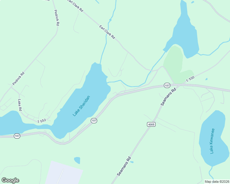 map of restaurants, bars, coffee shops, grocery stores, and more near 1587 Pennsylvania 107 in Nicholson