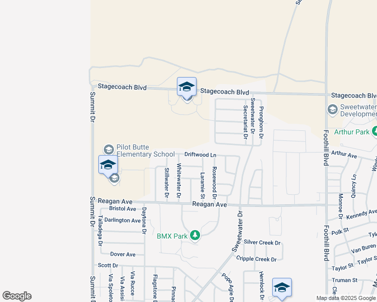 map of restaurants, bars, coffee shops, grocery stores, and more near 1103 Whitewater Dr in Rock Springs