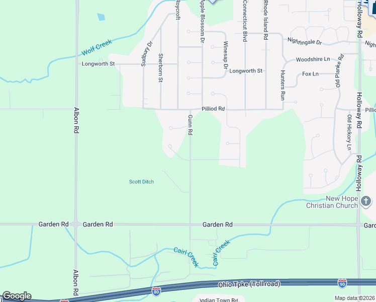 map of restaurants, bars, coffee shops, grocery stores, and more near 7804 Braeburn Road in Holland
