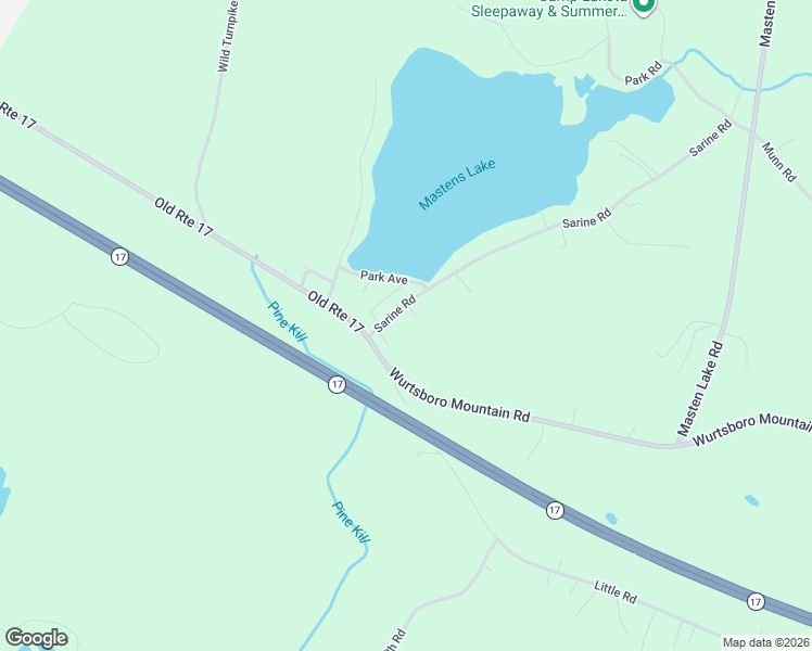 map of restaurants, bars, coffee shops, grocery stores, and more near 20 Sarine Road in Wurtsboro