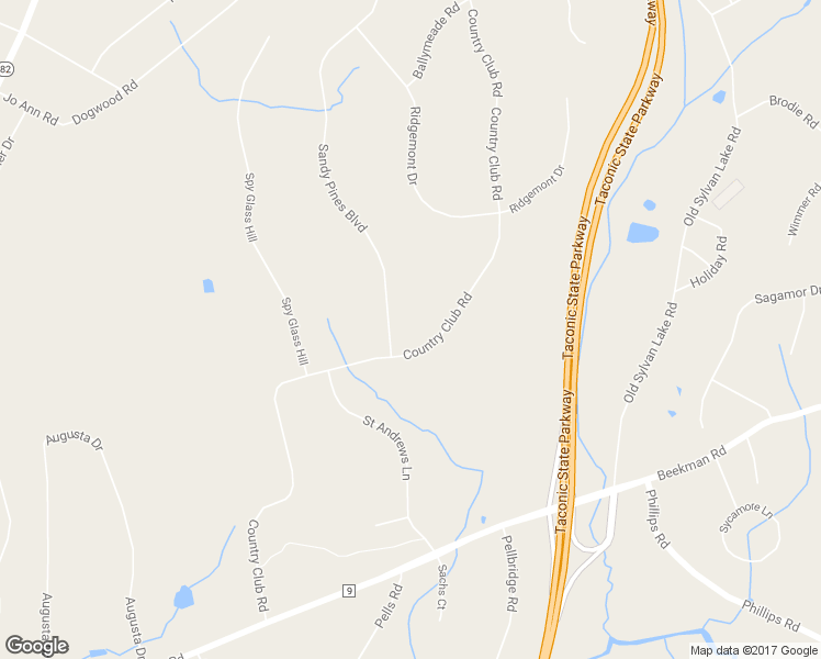 map of restaurants, bars, coffee shops, grocery stores, and more near 99 Country Club Road in Hopewell Junction