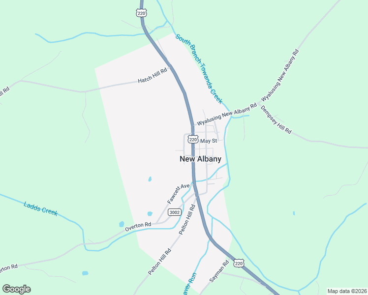 map of restaurants, bars, coffee shops, grocery stores, and more near Lawrence Street in New Albany