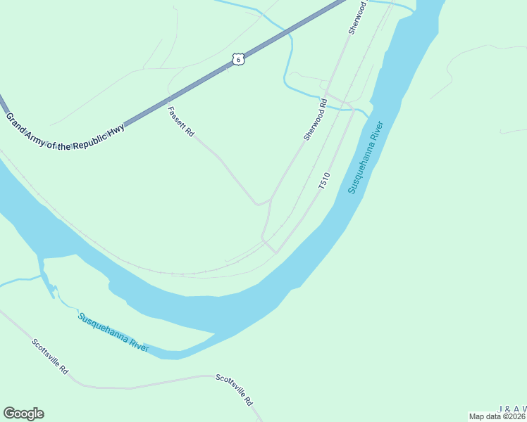 map of restaurants, bars, coffee shops, grocery stores, and more near 448 Sherwood Road in Meshoppen
