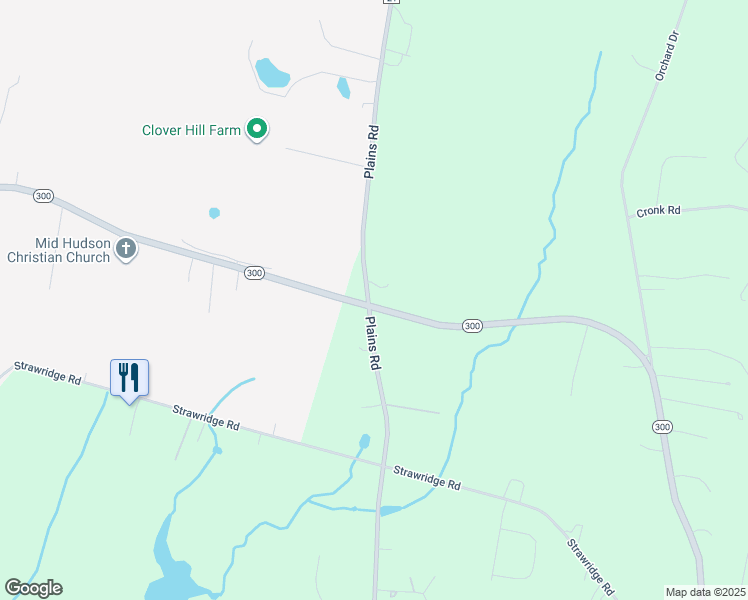 map of restaurants, bars, coffee shops, grocery stores, and more near 2332 New York 300 in Wallkill