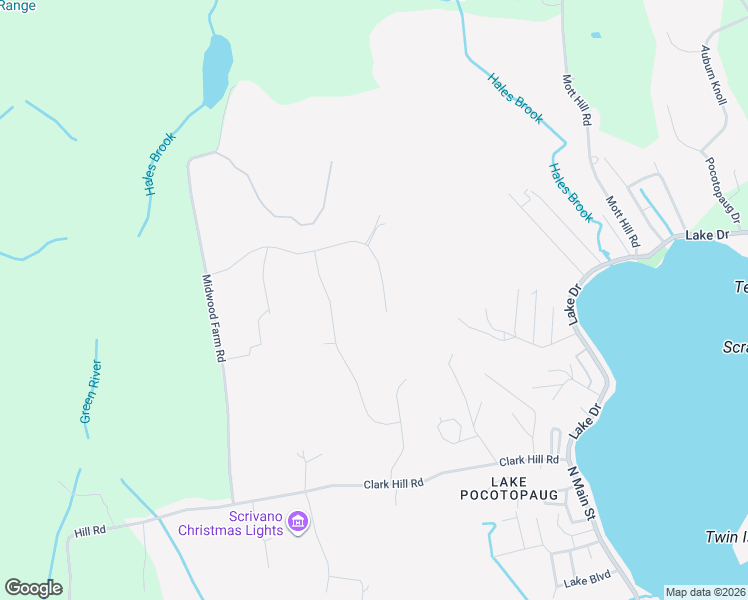 map of restaurants, bars, coffee shops, grocery stores, and more near 64 Highland Terrace in East Hampton