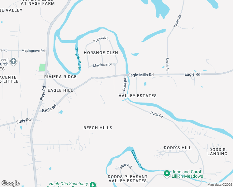 map of restaurants, bars, coffee shops, grocery stores, and more near 2525 Kennelly Drive in Willoughby Hills